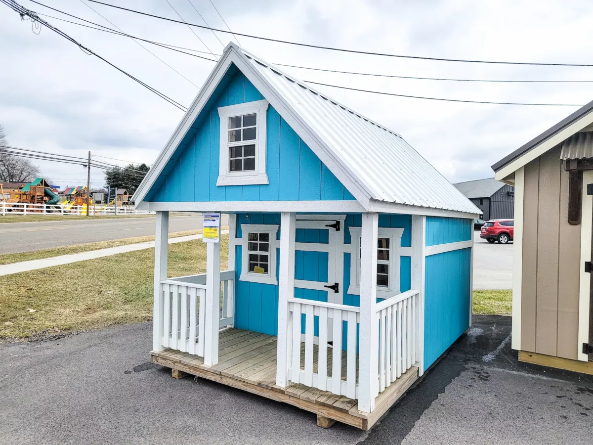 8x12 Playhouses | 8 x 12 Designer Clubhouse With Metal Roof -