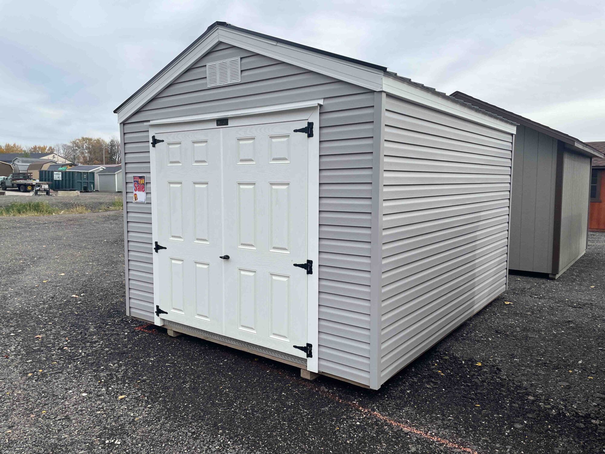 Vinyl Door Shed | 10x12 Executive Vinyl Shed | Vinyl Shed
