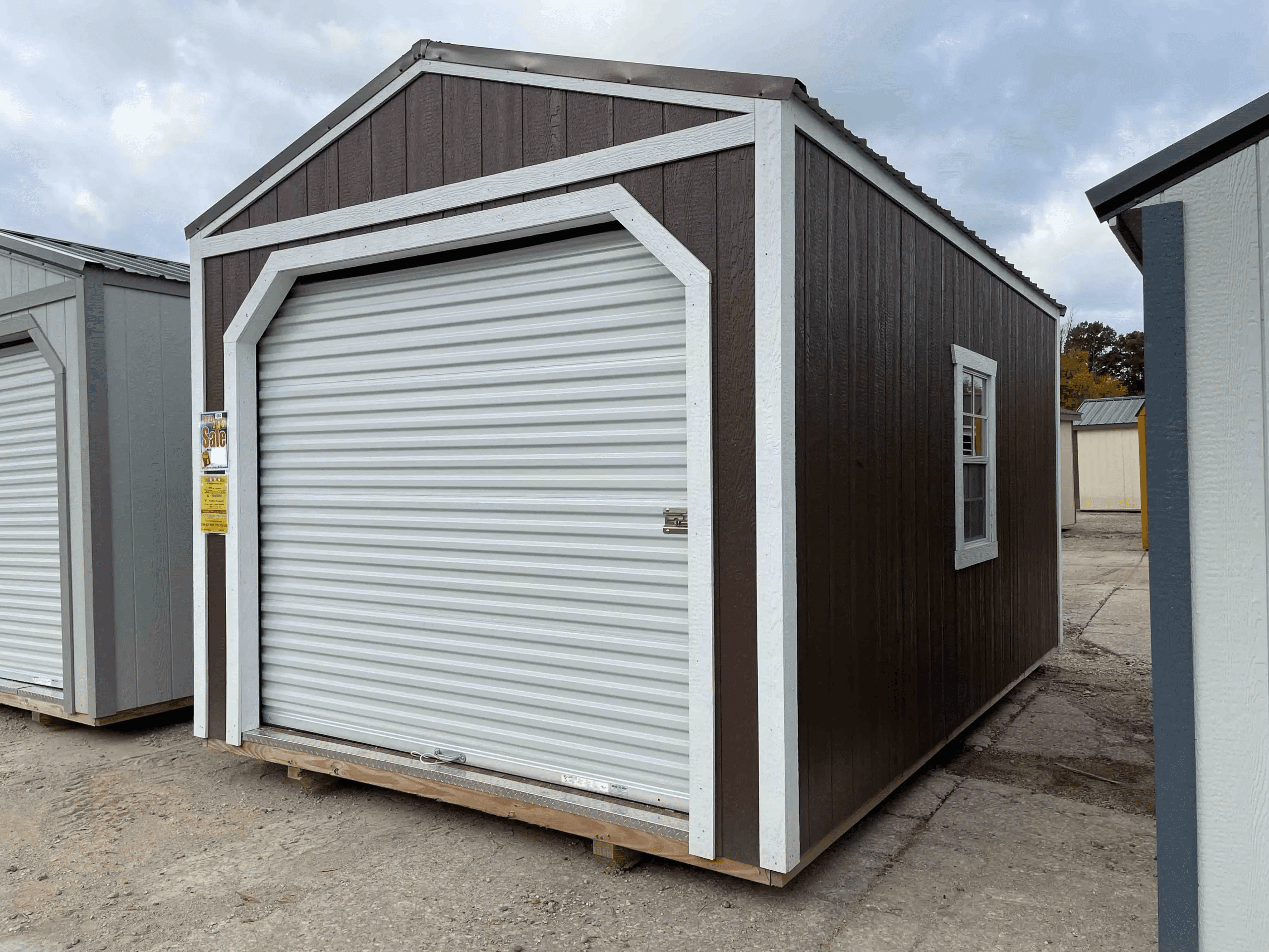 Shed With Garage Doors | 10x16 Utility / Signature Roll-Up, image size:2560x1920