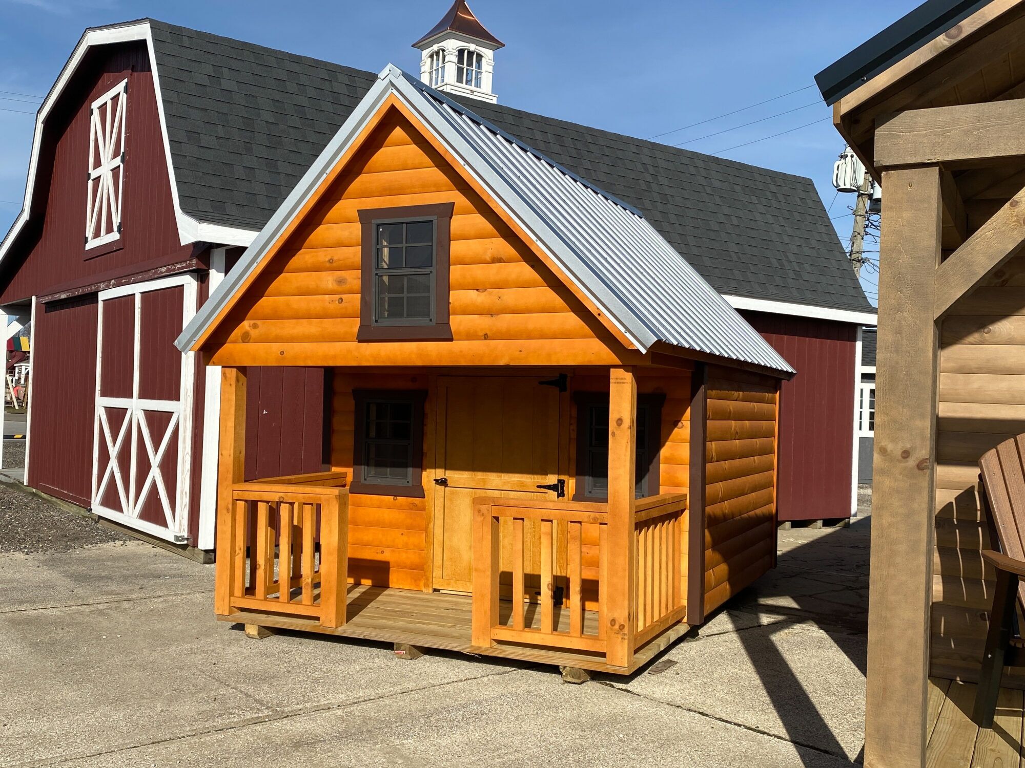 8x12 Adventure Log Playhouse (Light) - Hartville Outdoor Products